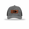 F-35 Aircraft Flag Leatherette Patch Camo Structured Trucker - GREY CAMO/BLACK