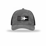 F-16 Aircraft Flag — GREY CAMO/BLACK