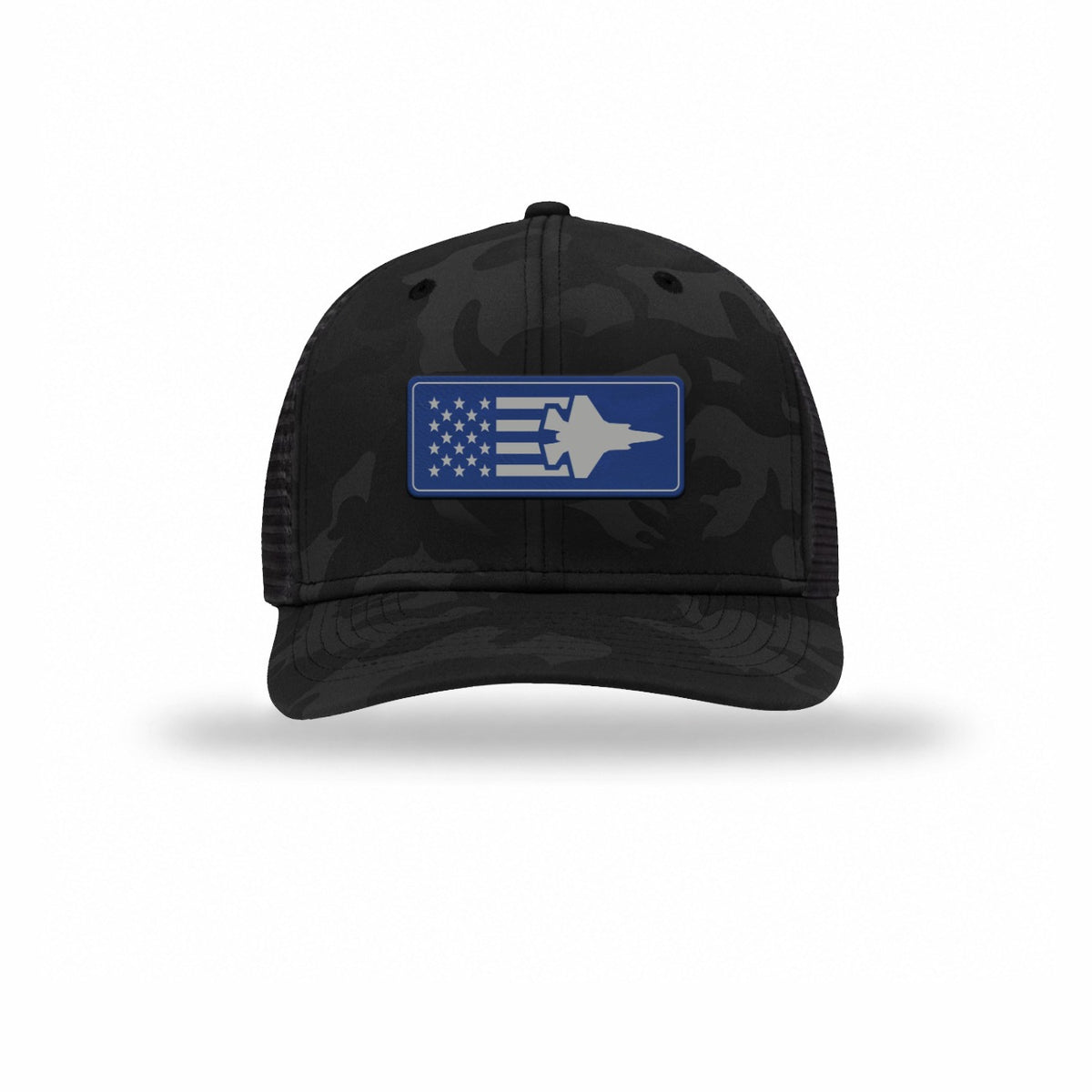 F-35 Aircraft Flag — BLACK CAMO/BLACK
