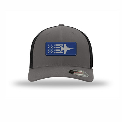 F-18 Aircraft Flag — GRAPHITE/BLACK