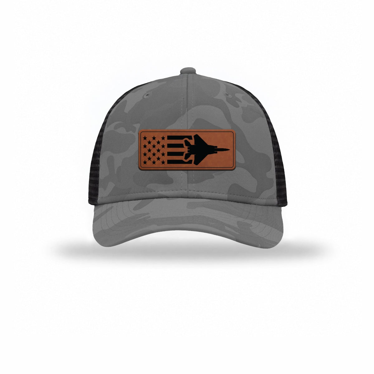 F-15 Aircraft Flag — GREY CAMO/BLACK