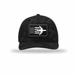 E-3 Aircraft Flag — BLACK CAMO/BLACK