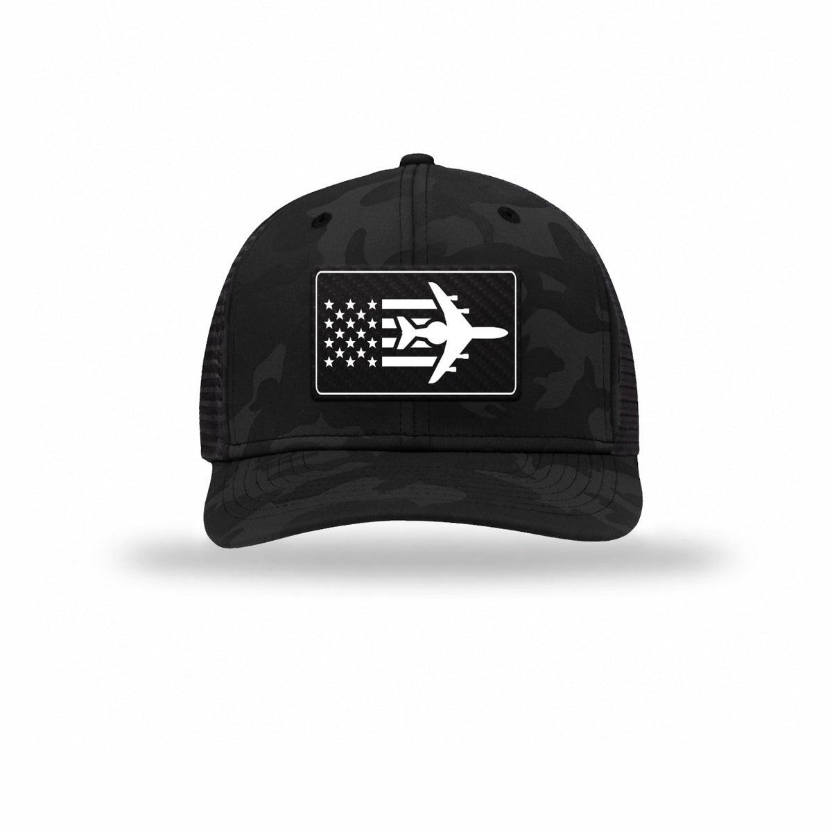 E-3 Aircraft Flag — BLACK CAMO/BLACK