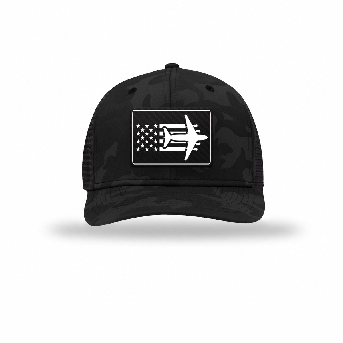 C-17 Aircraft Flag — BLACK CAMO/BLACK