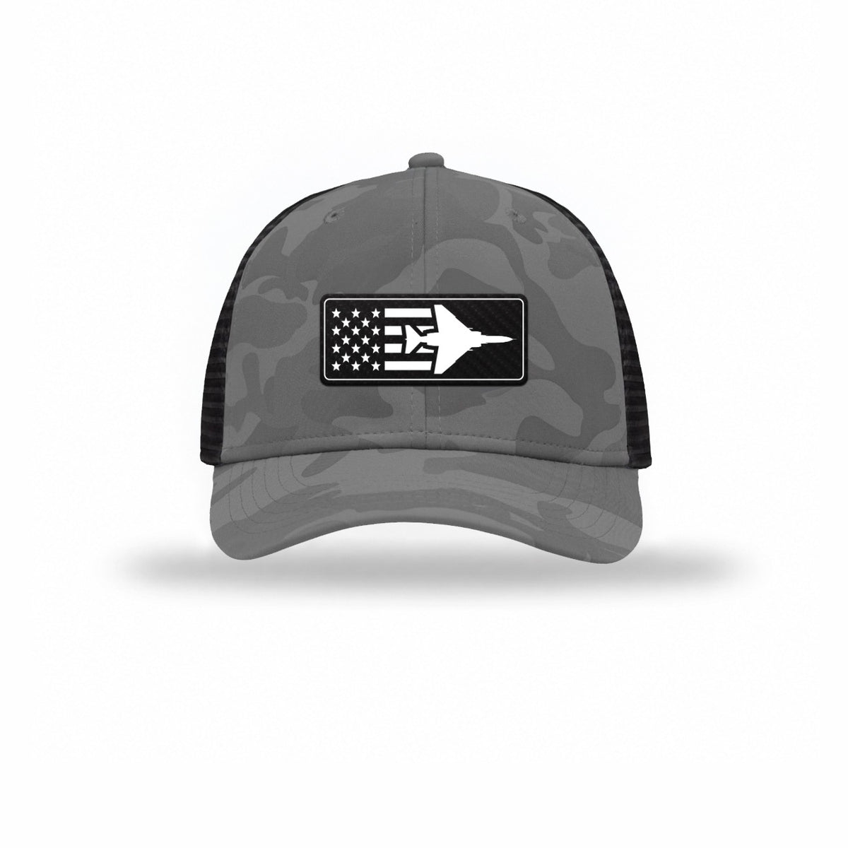 F-4 Aircraft Flag — GREY CAMO/BLACK