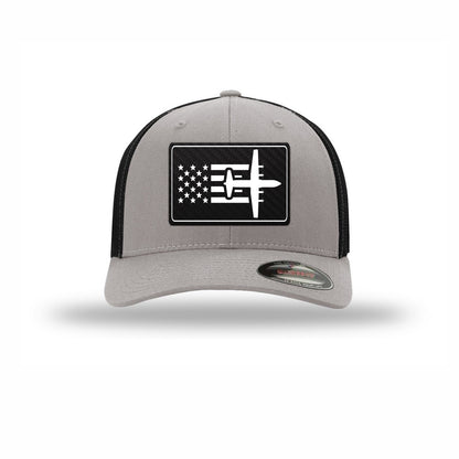 C-130 Aircraft Flag — SILVER/BLACK