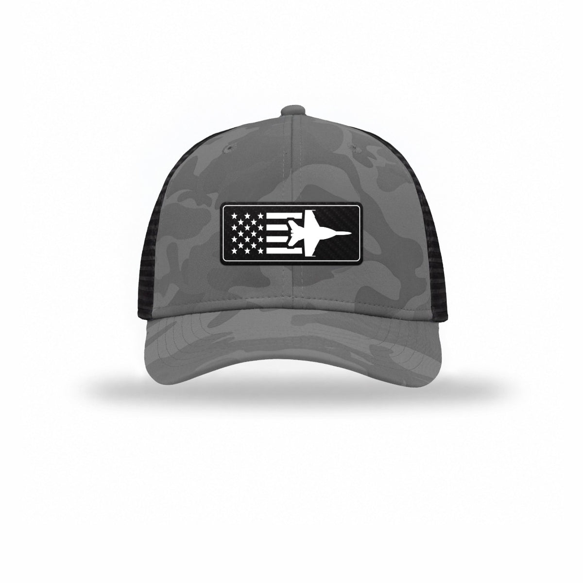 F-18 Aircraft Flag — GREY CAMO/BLACK