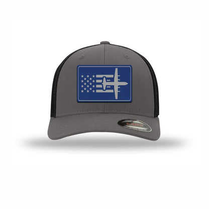 C-130 Aircraft Flag — GRAPHITE/BLACK