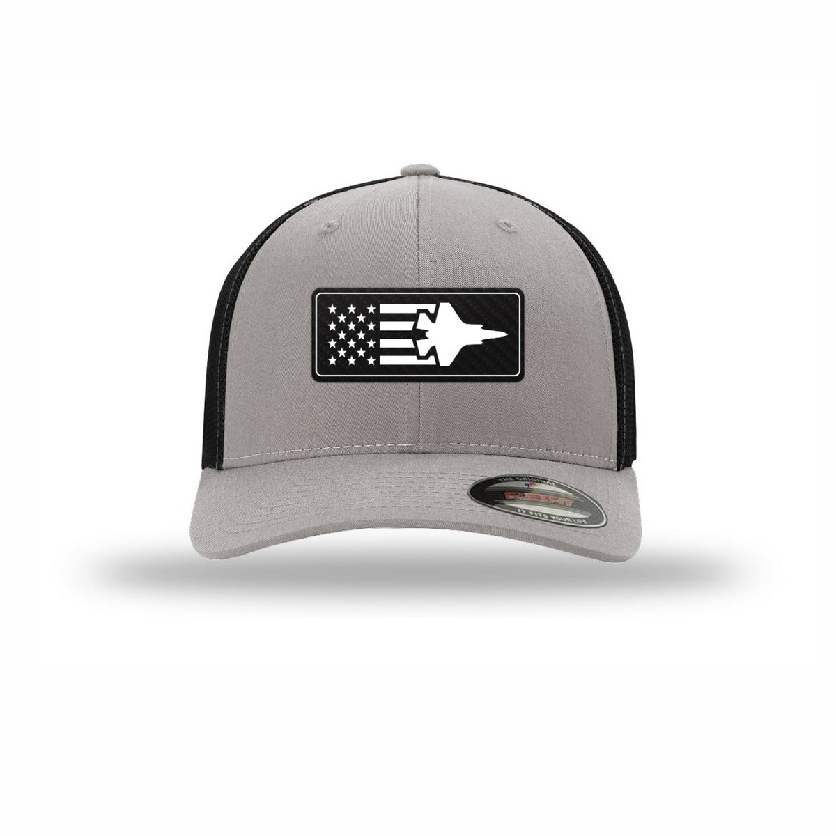 F-35 Aircraft Flag — SILVER/BLACK