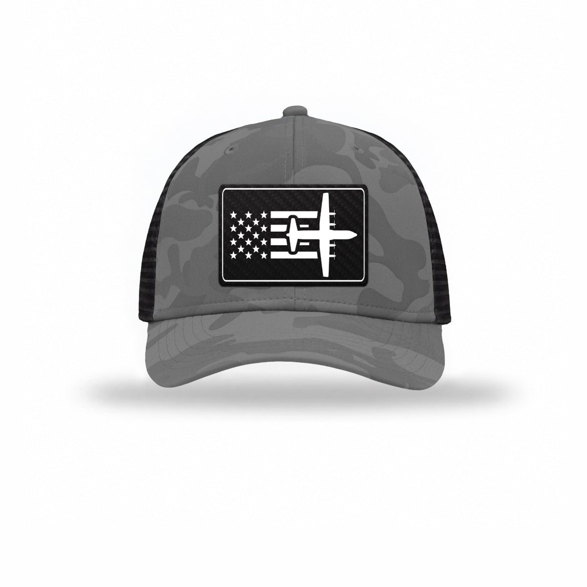 C-130 Aircraft Flag — GREY CAMO/BLACK