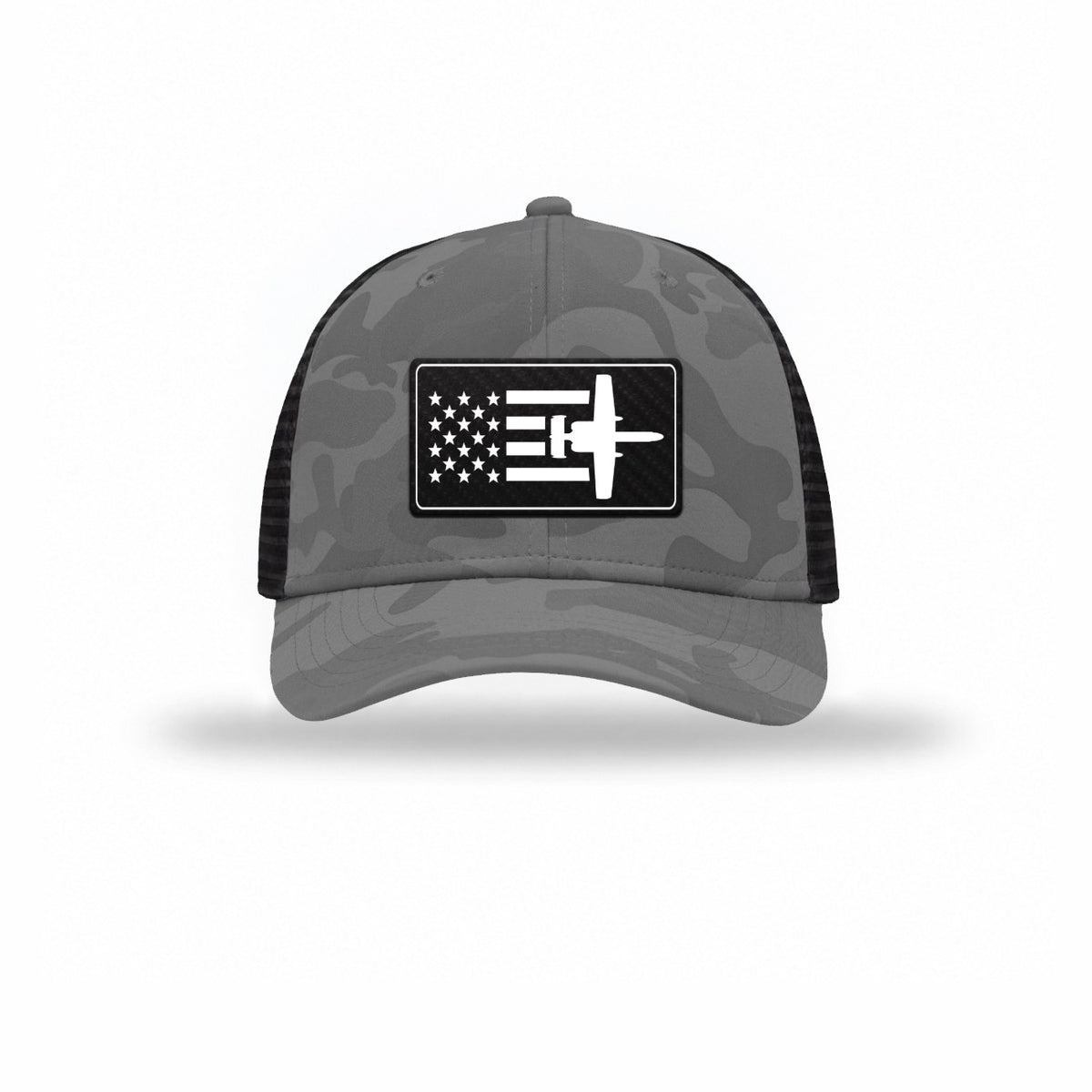 A-10 Aircraft Flag — GREY CAMO/BLACK