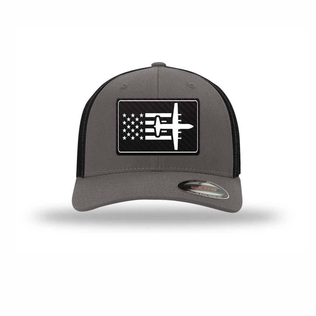 C-130 Aircraft Flag — GRAPHITE/BLACK