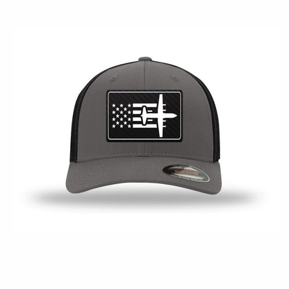 C-130 Aircraft Flag — GRAPHITE/BLACK