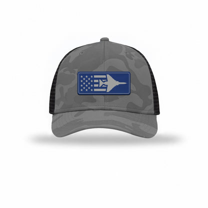F-4 Aircraft Flag — GREY CAMO/BLACK