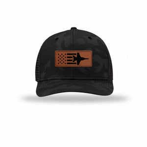 F-18 Aircraft Flag — BLACK CAMO/BLACK