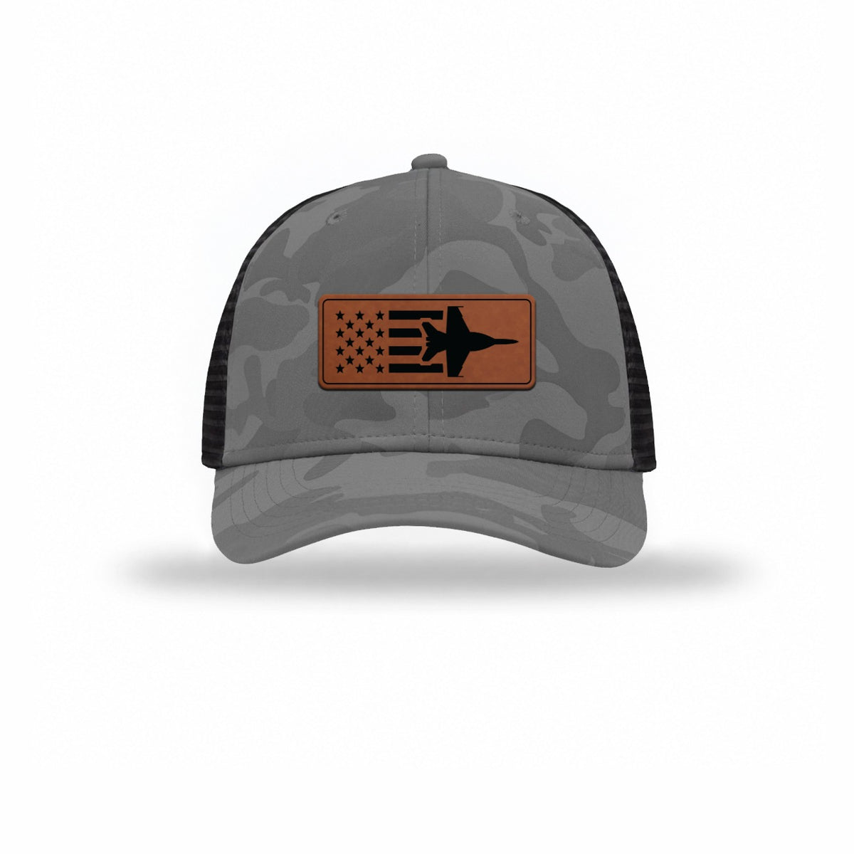 F-18 Aircraft Flag — GREY CAMO/BLACK
