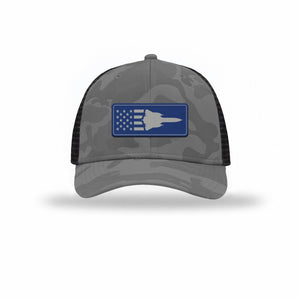 Sr-71 Aircraft Flag — GREY CAMO/BLACK