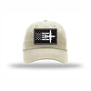C-130 Aircraft Flag Carbon Fiber Patch Dad Hat - STONE