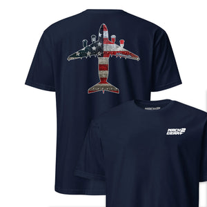 C-17 "Globemaster" Rivet Flag Front & Back T-Shirt