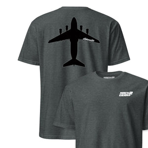 C-5 "Galaxy" Stealth Silhouette Front & Back T-Shirt