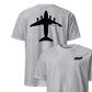 C-5 "Galaxy" Stealth Silhouette Front & Back T-Shirt