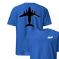 C-17 "Globemaster" Stealth Silhouette Front & Back T-Shirt