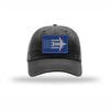 C-17 Aircraft Flag Royal & Silver Patch Dad Hat - BLACK
