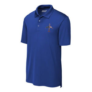 C-5 "Galaxy" Rivet Flag Performance Polo
