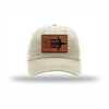 C-5 Aircraft Flag Leatherette Patch Dad Hat - STONE