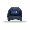 C-5 Aircraft Flag Royal & Silver Patch Dad Hat - NAVY