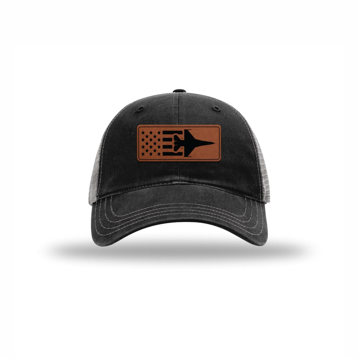 F-16 Aircraft Flag — BLACK/CHARCOAL