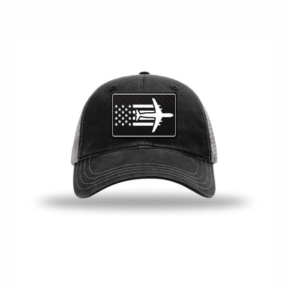 C-5 Aircraft Flag — BLACK/CHARCOAL