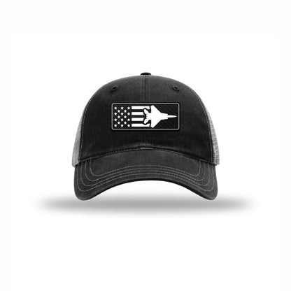 F-15 Aircraft Flag — BLACK/CHARCOAL