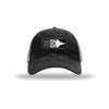 F-22 Aircraft Flag Carbon Fiber Patch Soft Mesh Trucker - BLACK/CHARCOAL