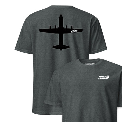 C-130 "Herc" Stealth Silhouette Front & Back T-Shirt