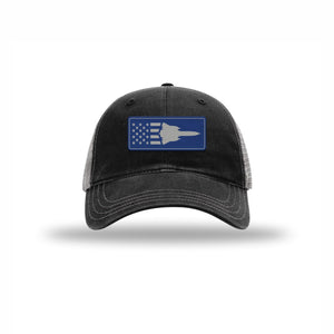Sr-71 Aircraft Flag — BLACK/CHARCOAL
