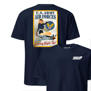 Coming Right Up Air Corps Recruiting Poster T-Shirt
