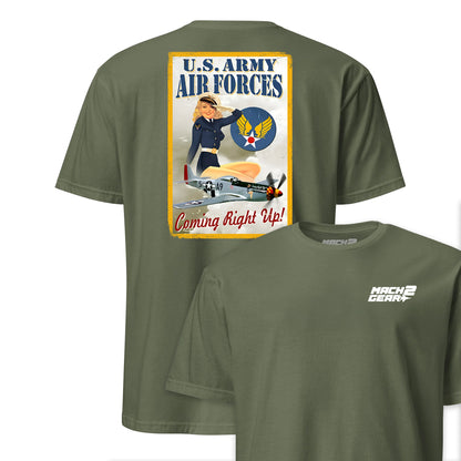 Coming Right Up Air Corps Recruiting Poster T-Shirt