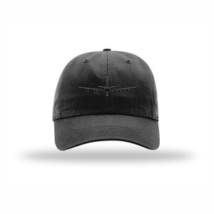 KC-135 Stratotanker Silhouette Carbon Fiber Patch Dad Hat