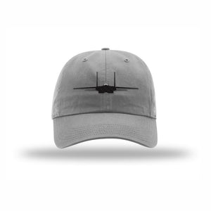 F-15 Eagle Silhouette Carbon Fiber Patch Dad Hat