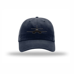 B-1 Lancer Silhouette Carbon Fiber Patch Dad Hat