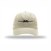 A-10 Thunderbolt Silhouette Carbon Fiber Patch Dad Hat - STONE