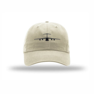 C-5 Galaxy Silhouette Carbon Fiber Patch Dad Hat