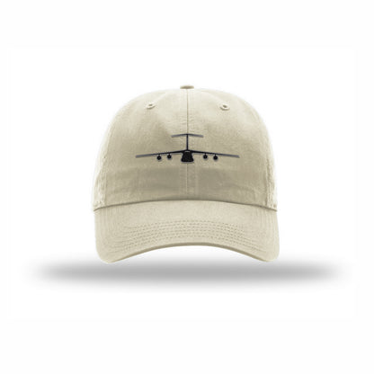 C-5 Galaxy Silhouette Carbon Fiber Patch Dad Hat