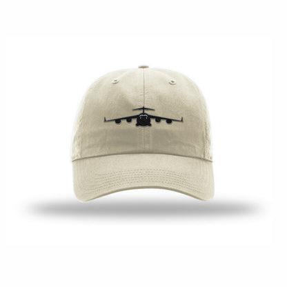 C-17 Globemaster Silhouette Carbon Fiber Patch Dad Hat