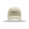 B-52 Stratofortress Silhouette Carbon Fiber Patch Dad Hat - STONE