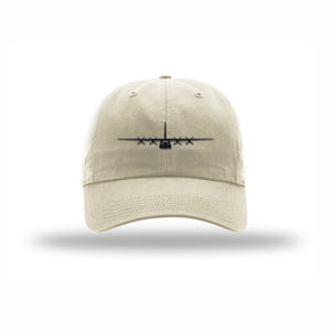 C-130 Hercules Silhouette Carbon Fiber Patch Dad Hat