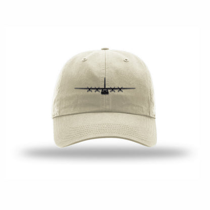 C-130 Hercules Silhouette Carbon Fiber Patch Dad Hat