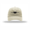 F-35 Lighting II Silhouette Carbon Fiber Patch Dad Hat - STONE