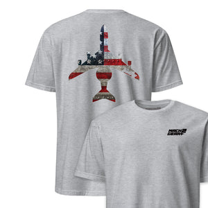 E-4B "Nightwatch" Rivet Flag Front & Back T-Shirt